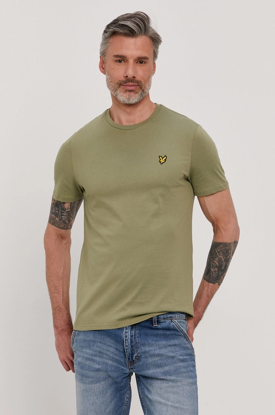 zielony Lyle & Scott T-shirt Męski