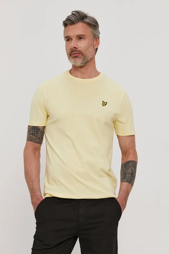 żółty Lyle & Scott T-shirt Męski