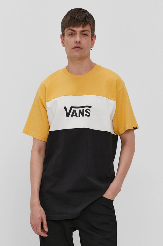 czarny Vans T-shirt Męski