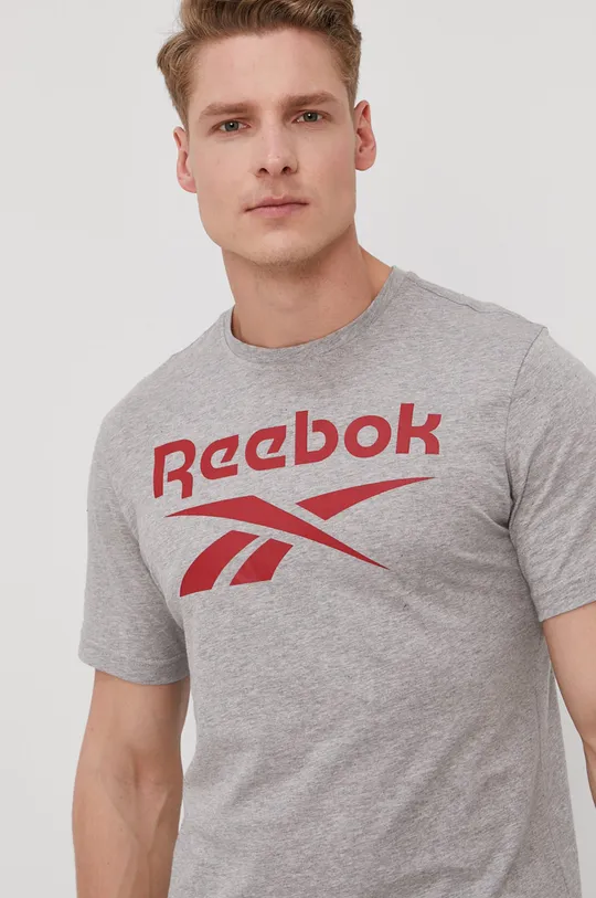 szürke Reebok t-shirt FP9153