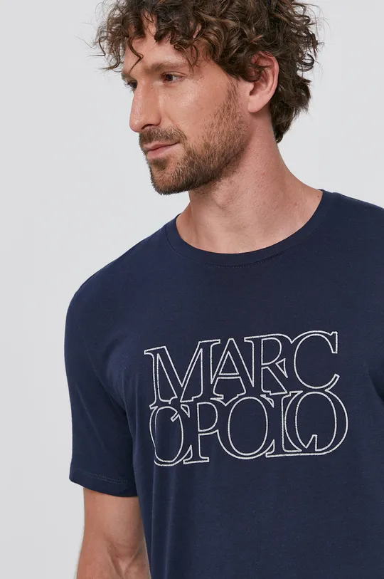granatowy Marc O'Polo T-shirt Męski