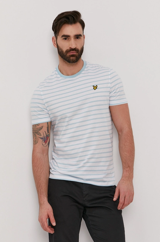 niebieski Lyle & Scott T-shirt Męski