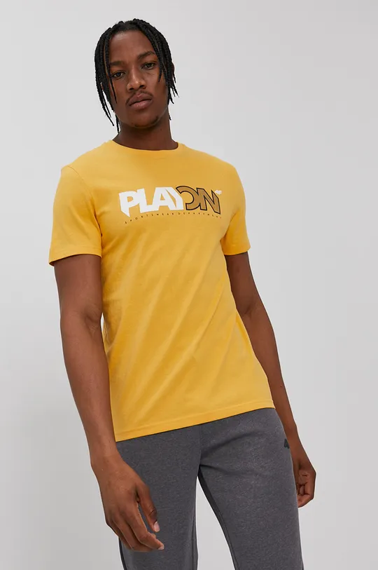 żółty 4F T-shirt Męski