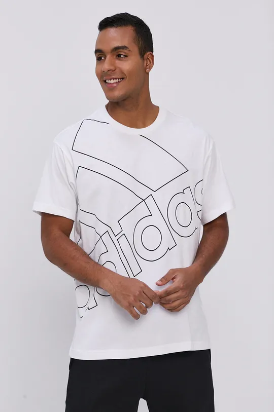 adidas T-shirt GK9424 biały