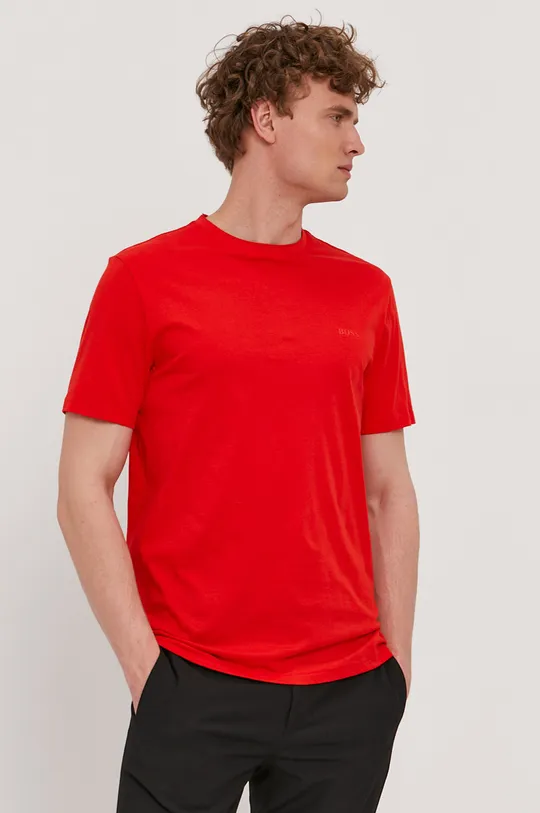 piros Boss t-shirt BOSS CASUAL Férfi