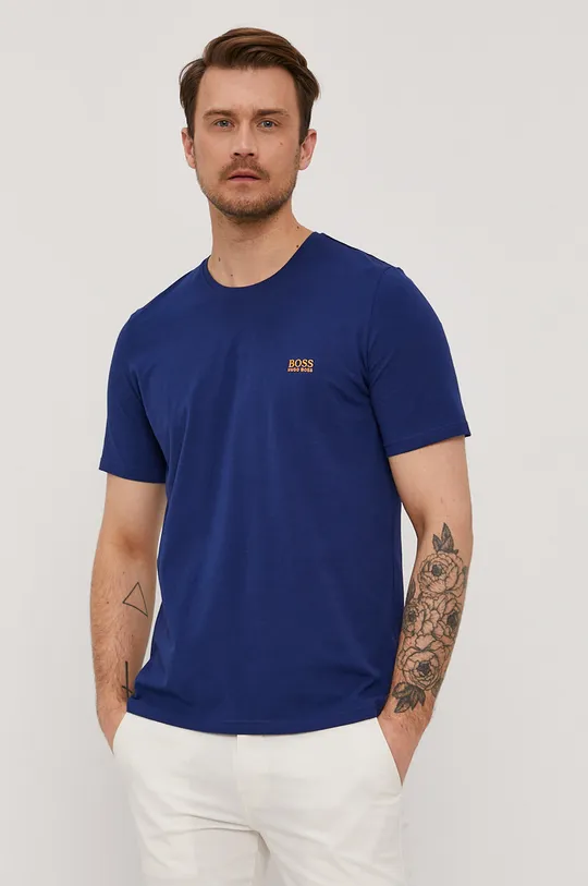 niebieski Boss T-shirt 50381904 Męski