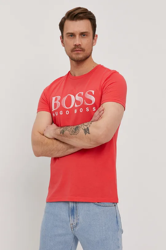 czerwony Boss T-shirt 50407774 Męski