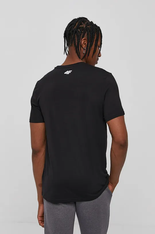 4F T-shirt czarny