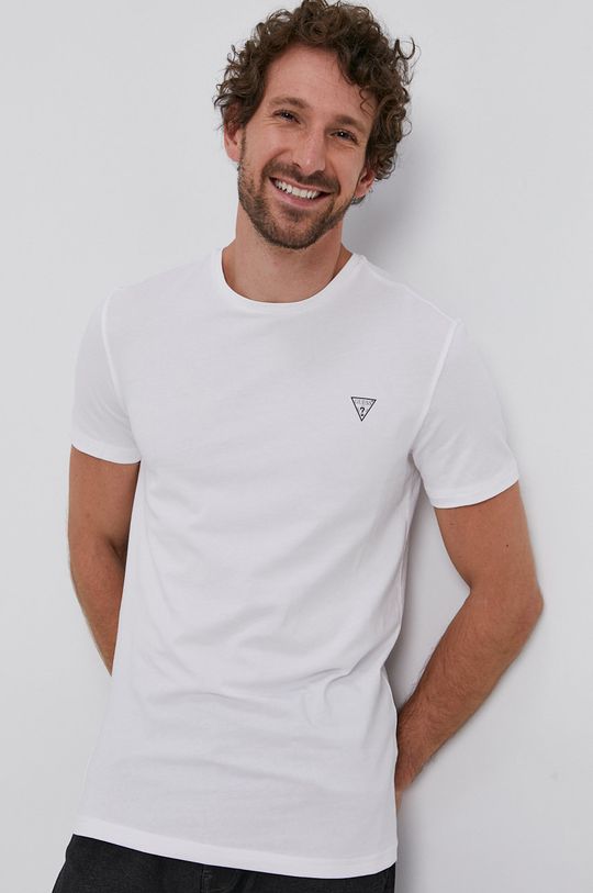 biały Guess T-shirt (2-pack) Męski