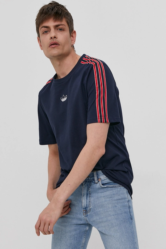 tmavomodrá Tričko adidas Originals GN2420 Pánsky