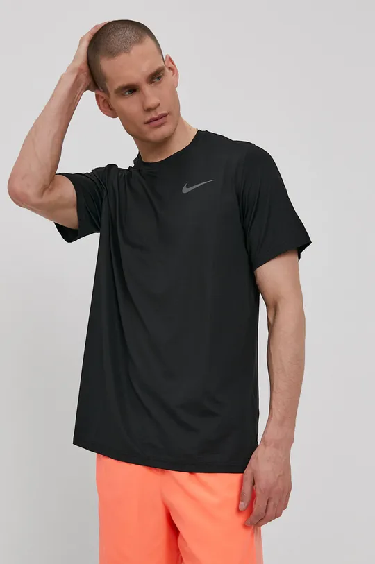 čierna Tričko Nike Pánsky