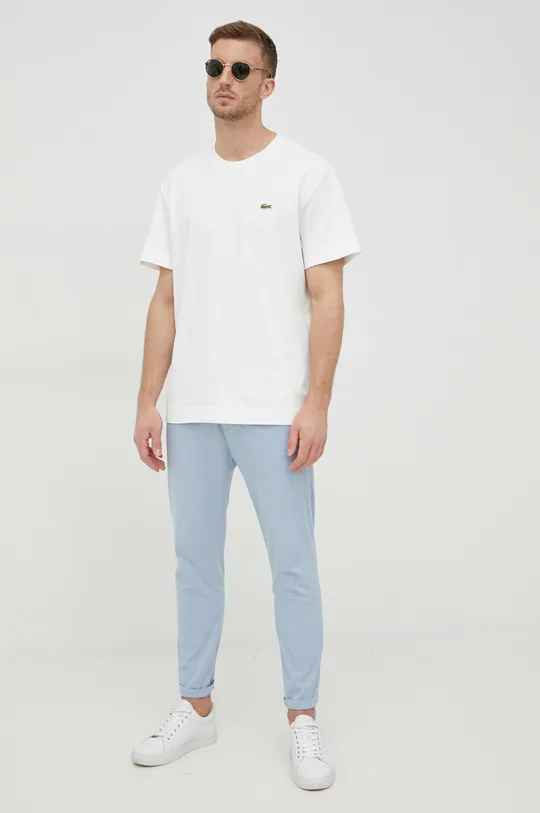 biały Lacoste T-shirt TH1708