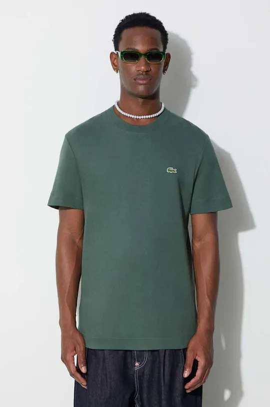 зелений Бавовняна футболка Lacoste Чоловічий
