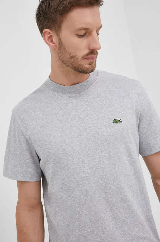 gri Lacoste tricou din bumbac De bărbați