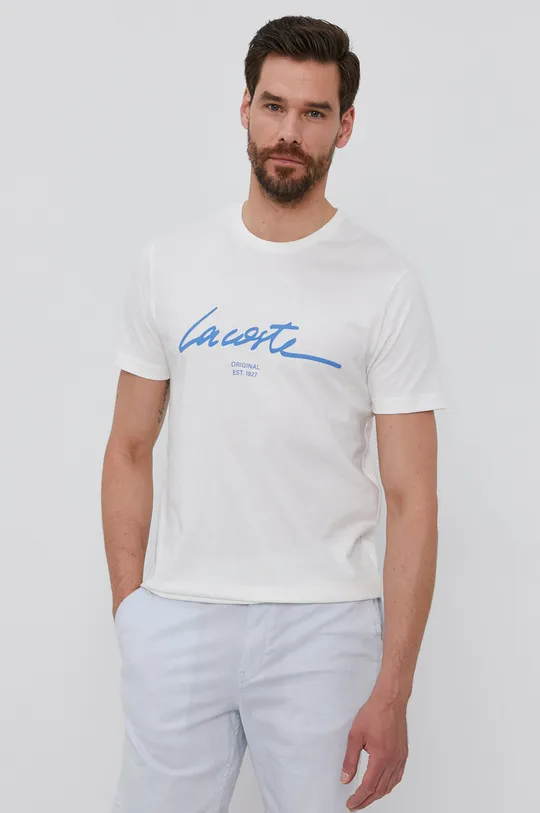 fehér Lacoste t-shirt