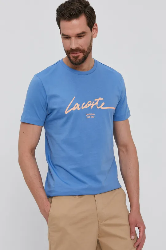 niebieski Lacoste T-shirt TH0503F Męski