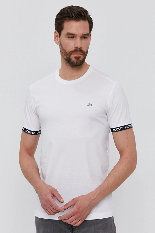 biały Lacoste T-shirt TH0144 Męski