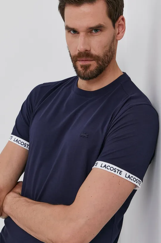 granatowy Lacoste T-shirt TH0144