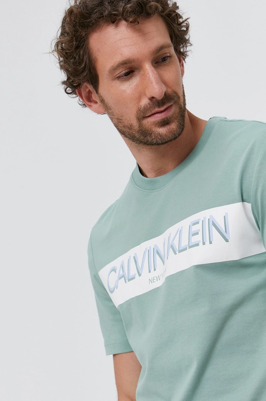 zelená Tričko Calvin Klein