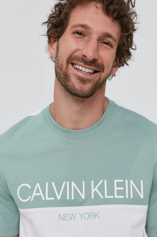 biały Calvin Klein T-shirt