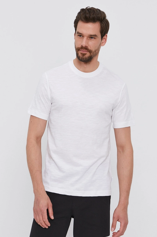 biały Calvin Klein T-shirt Męski