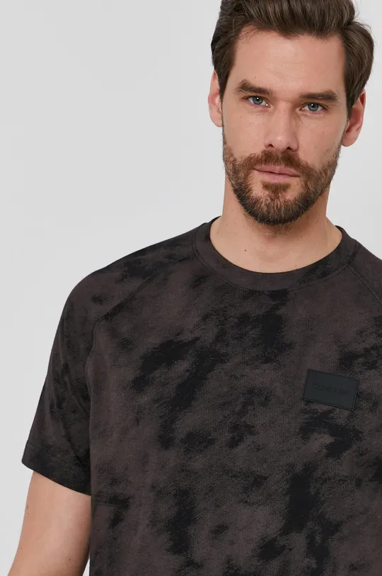czarny Calvin Klein T-shirt Męski