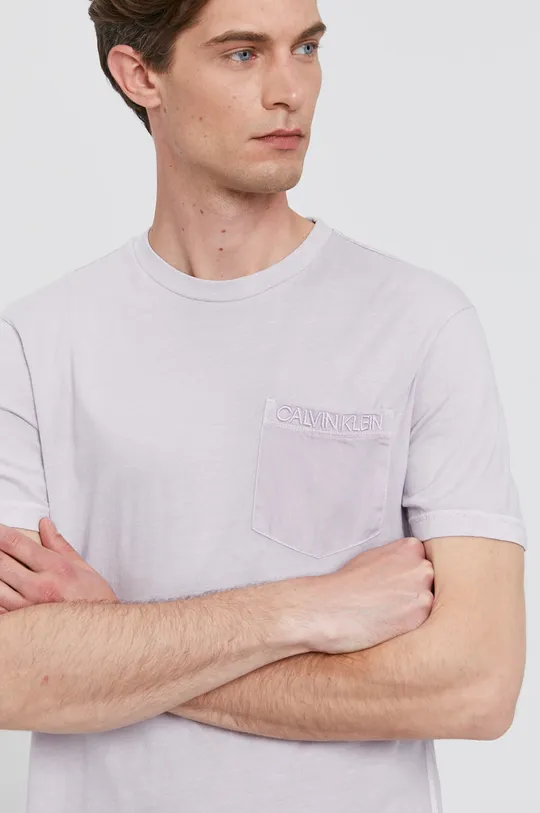 fioletowy Calvin Klein T-shirt