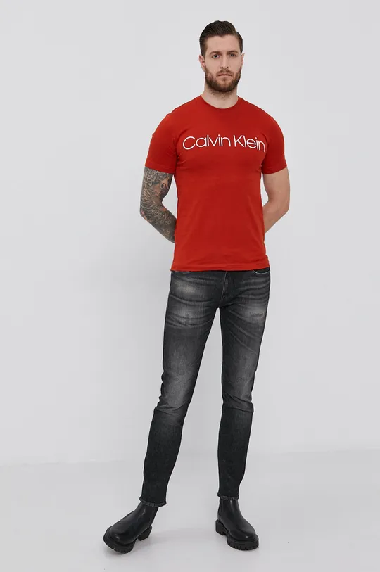 Tričko Calvin Klein červená