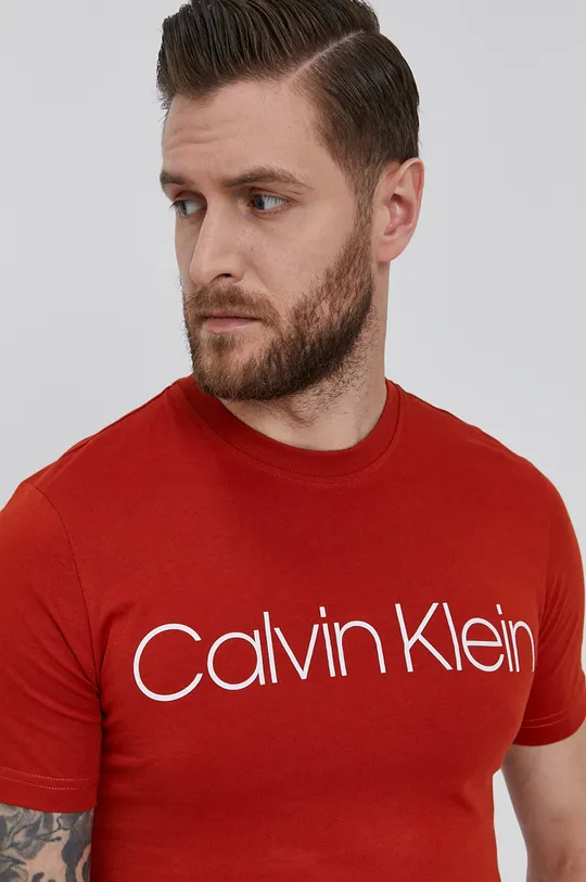červená Tričko Calvin Klein