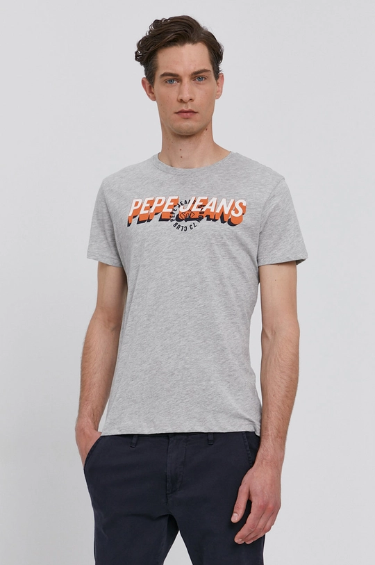 szary Pepe Jeans T-shirt FYNCH