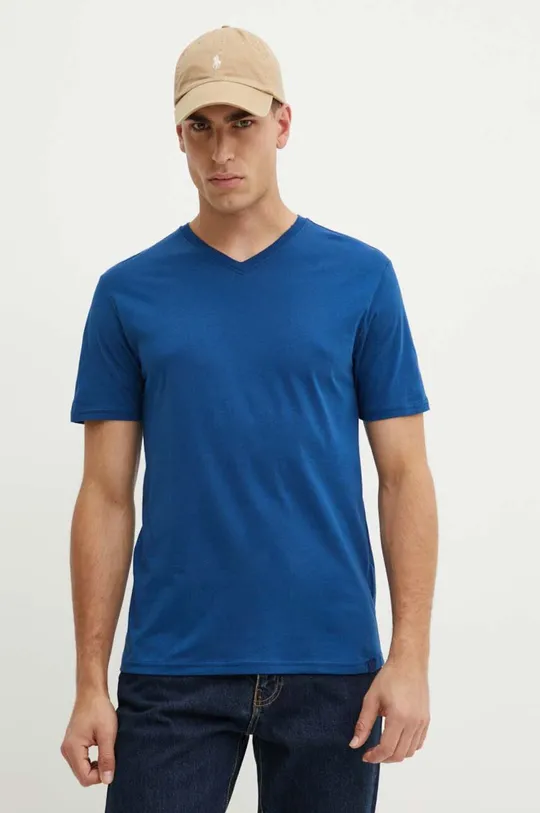 Бавовняна футболка United Colors of Benetton блакитний 3U53J4231.100