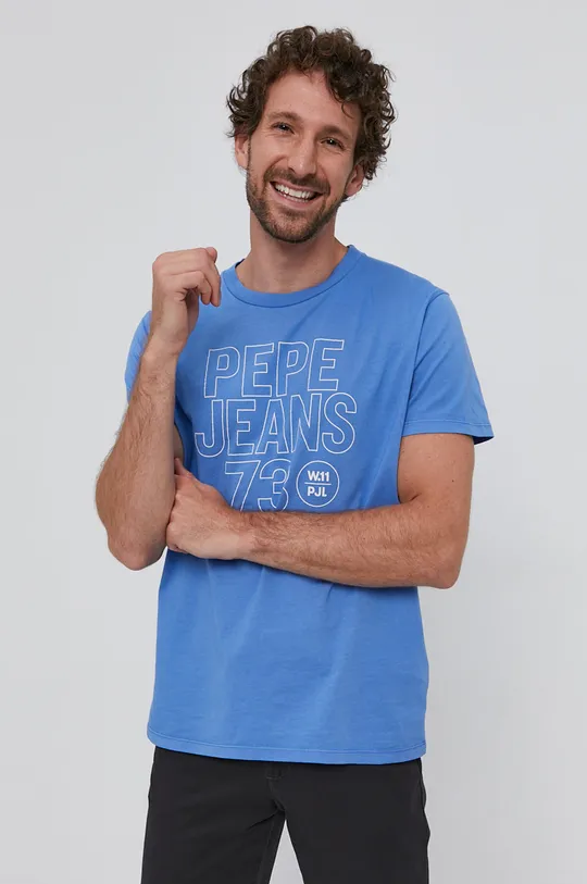 niebieski Pepe Jeans T-shirt SKYLER