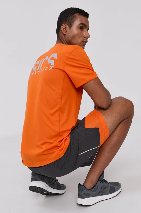 pomarańczowy Asics T-shirt Męski