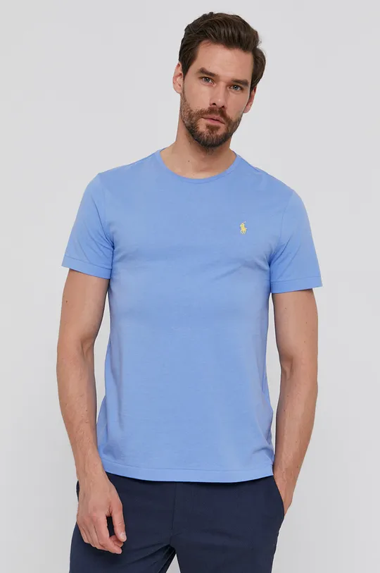 niebieski Polo Ralph Lauren T-shirt 710671438200 Męski