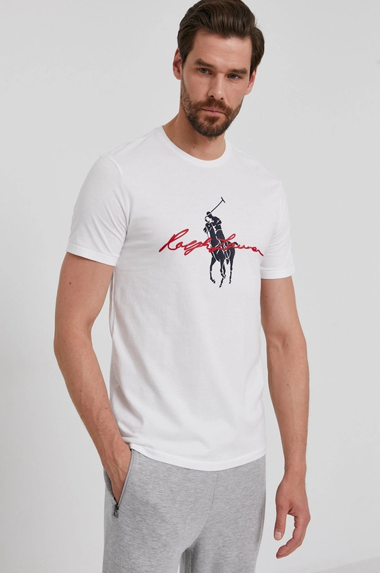 biały Polo Ralph Lauren T-shirt 710839050001