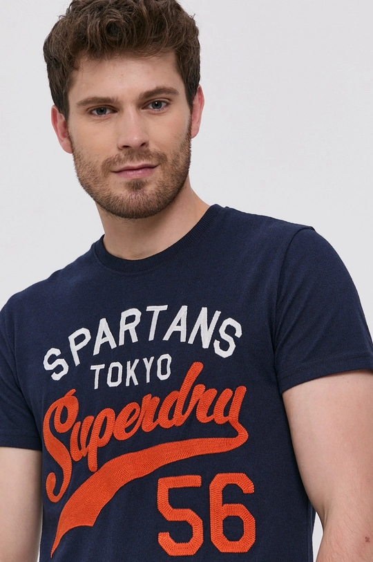 granatowy Superdry T-shirt