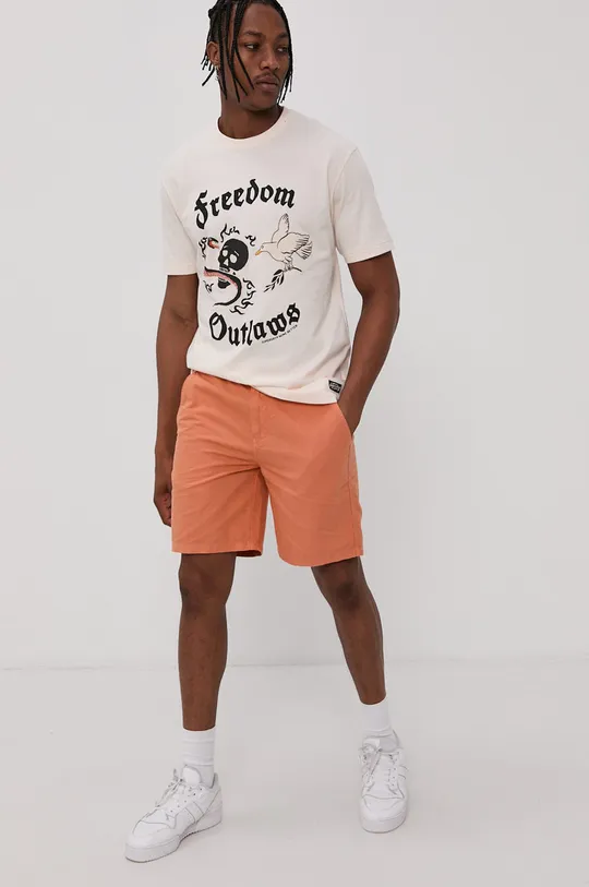 Superdry T-shirt beżowy