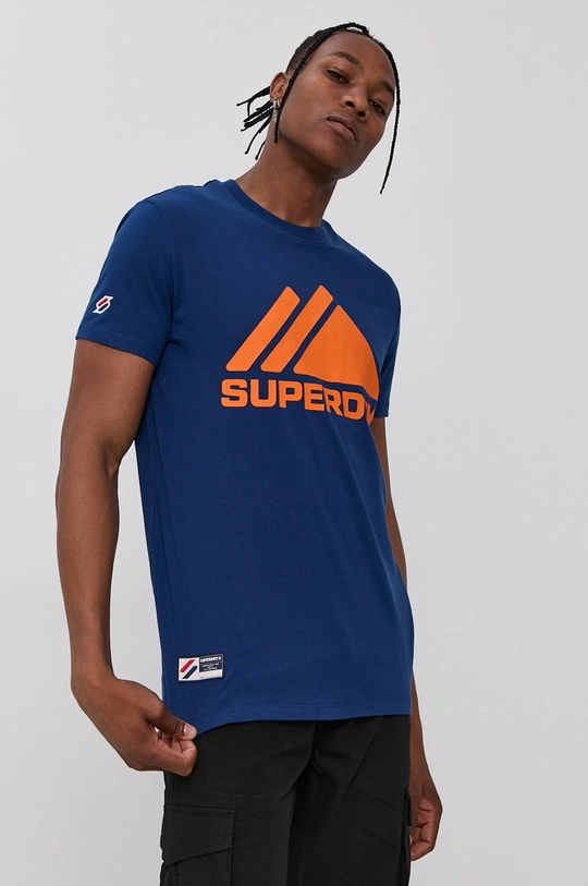 niebieski Superdry T-shirt bawełniany