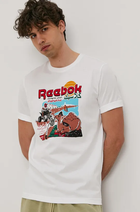 biały Reebok Classic T-shirt GN3668 Unisex