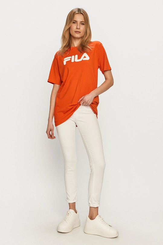 Fila - T-shirt pomarańczowy