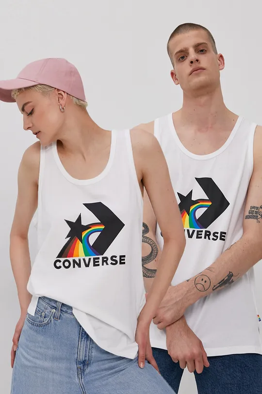 biały Converse T-shirt Unisex