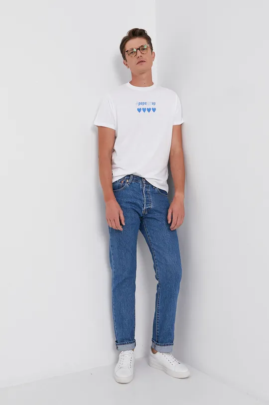Pepe Jeans T-shirt bawełniany Pepemeup 100 % Bawełna