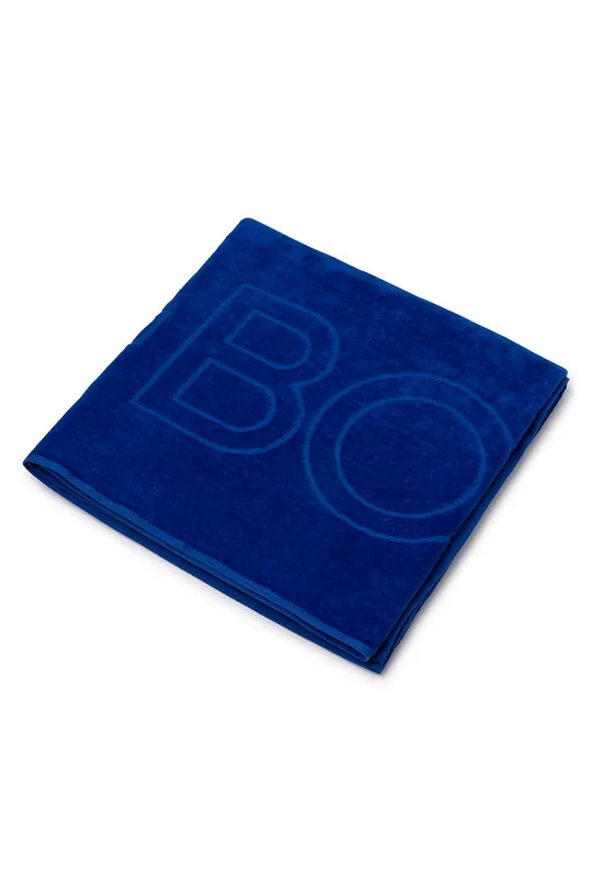Pamučni ručnik Boss plava