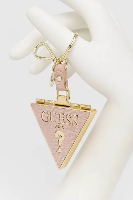 ružová Prívesok na kľúče so zrkadlom Guess Dámsky