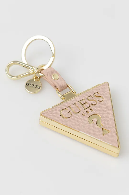 Prívesok na kľúče so zrkadlom Guess ružová