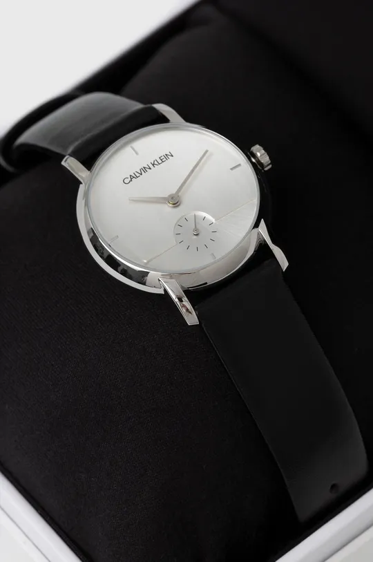 Ρολόι Calvin Klein  Φυσικό δέρμα, Ανοξείδωτο ατσάλι, Ορυκτό γυαλί