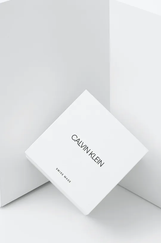 srebrny Calvin Klein Zegarek K9E211K6