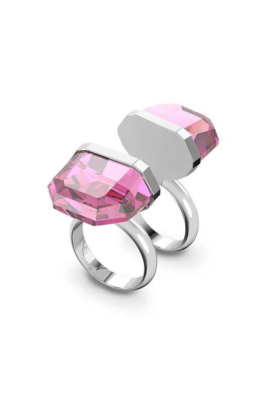 Перстень Swarovski рожевий