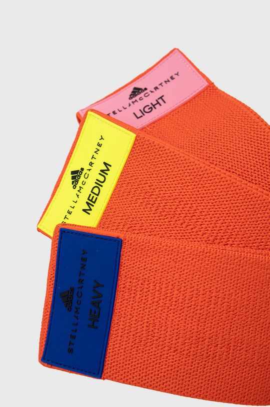 adidas by Stella McCartney gumy oporowe do ćwiczeń (3-pack) H59865 mandarynkowy