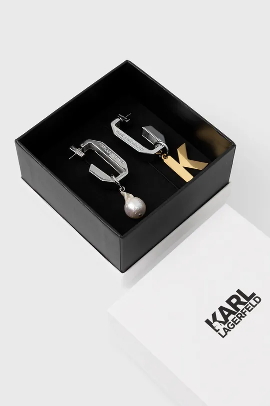 Σκουλαρίκια Karl Lagerfeld  90% Ορείχαλκος, 10% Μαργαριτάρι